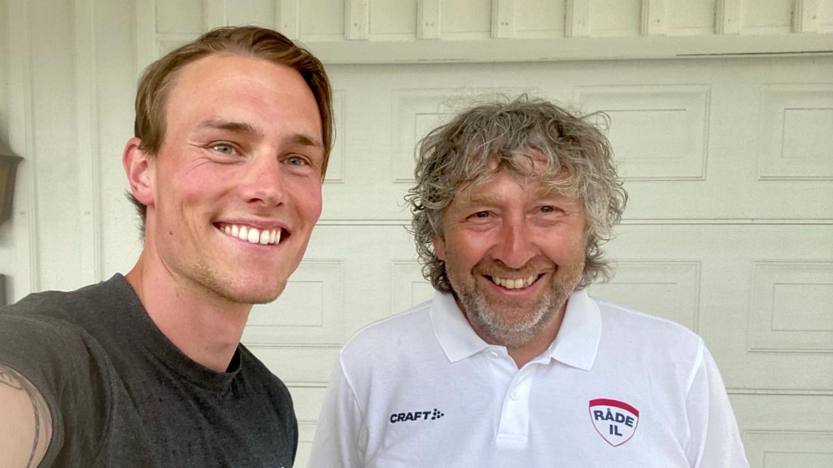 Linnes og Berg fra Råde IL smiler stort.