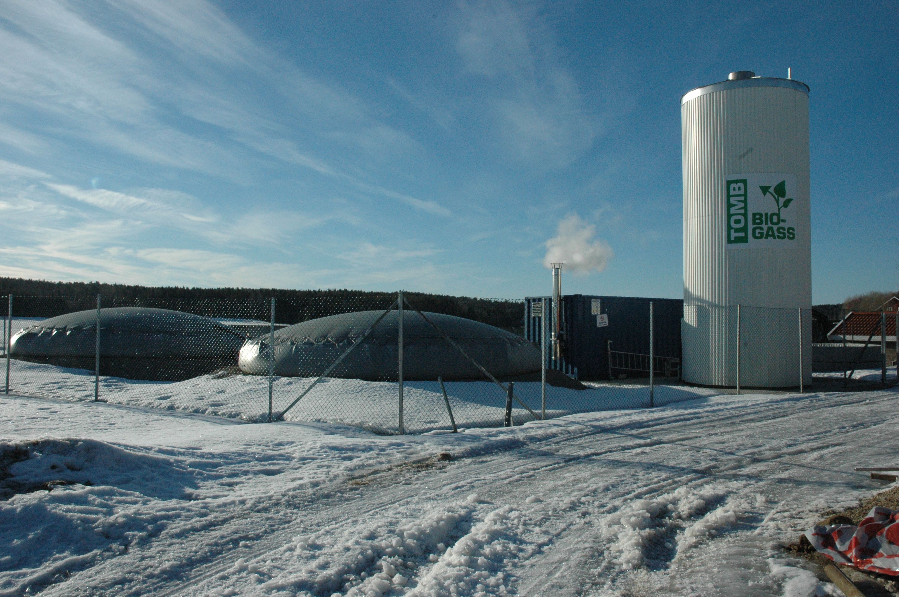Biogassanlegg på Tomb.