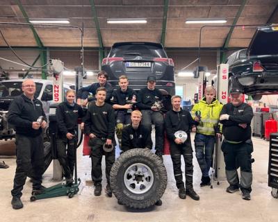 Kjøretøy 2223 oppstilt i verkstedet