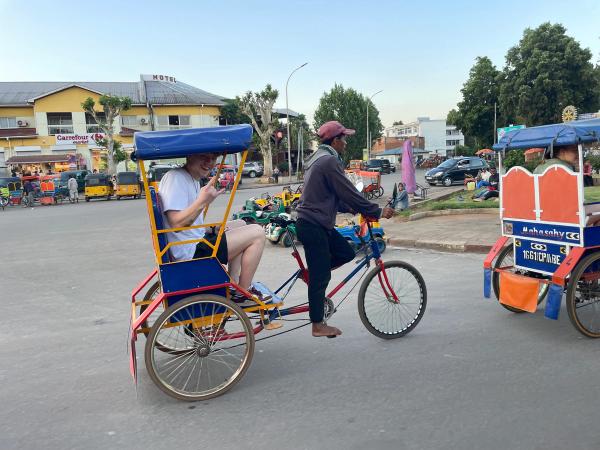 Sykkeltaxi.