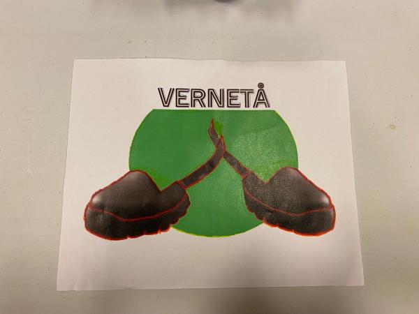Plakaten til bedriften