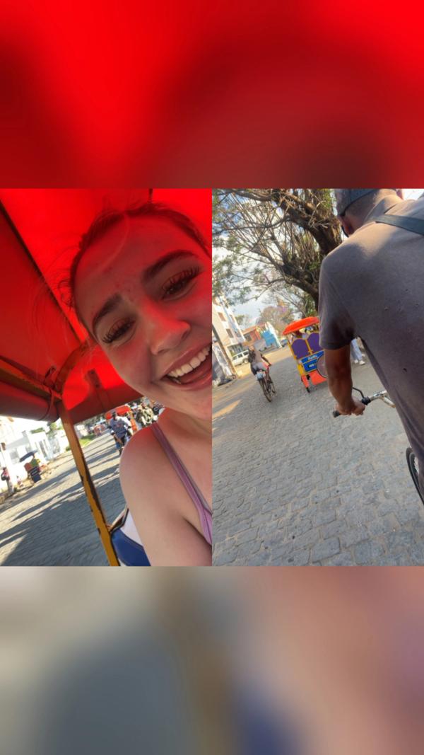 Selfie i sykkeldrosje