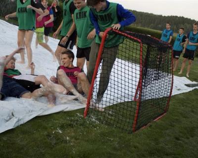 Elever som har falt i målområdet