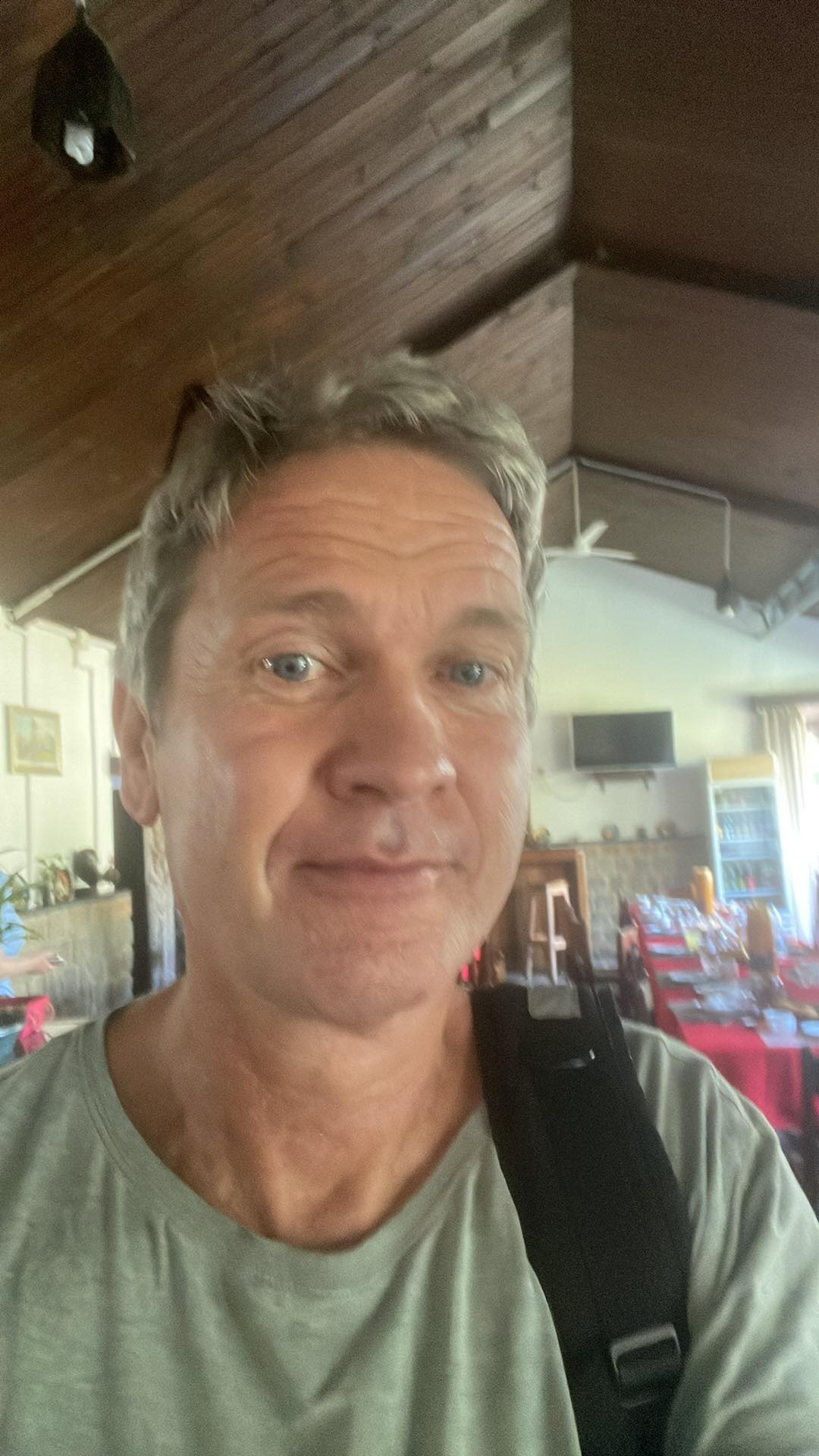 Reiseleder Arne tar selfie