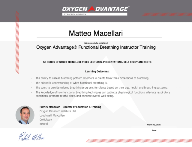 Oxygen Advantage® Functional Breathing Instructor Training