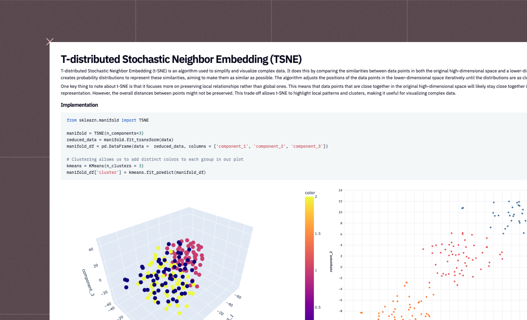Non-linear dimensionality reduction