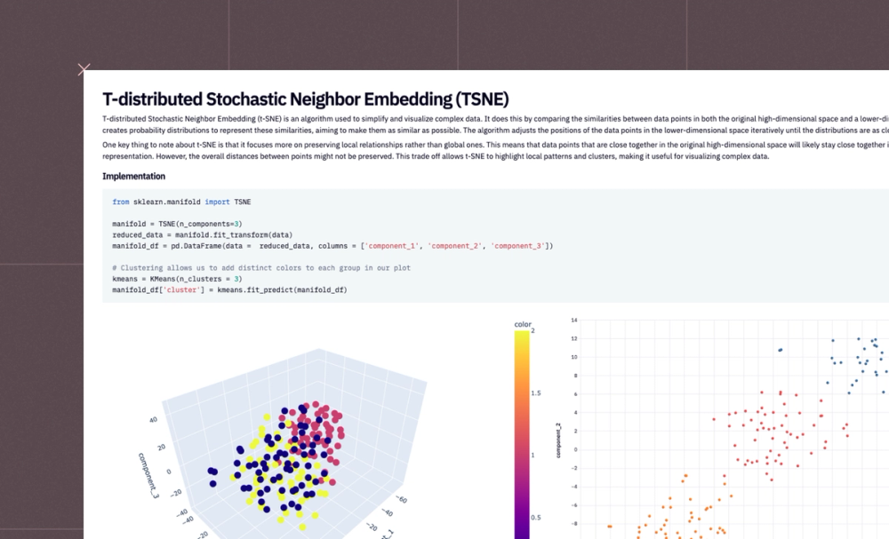 Non-linear dimensionality reduction