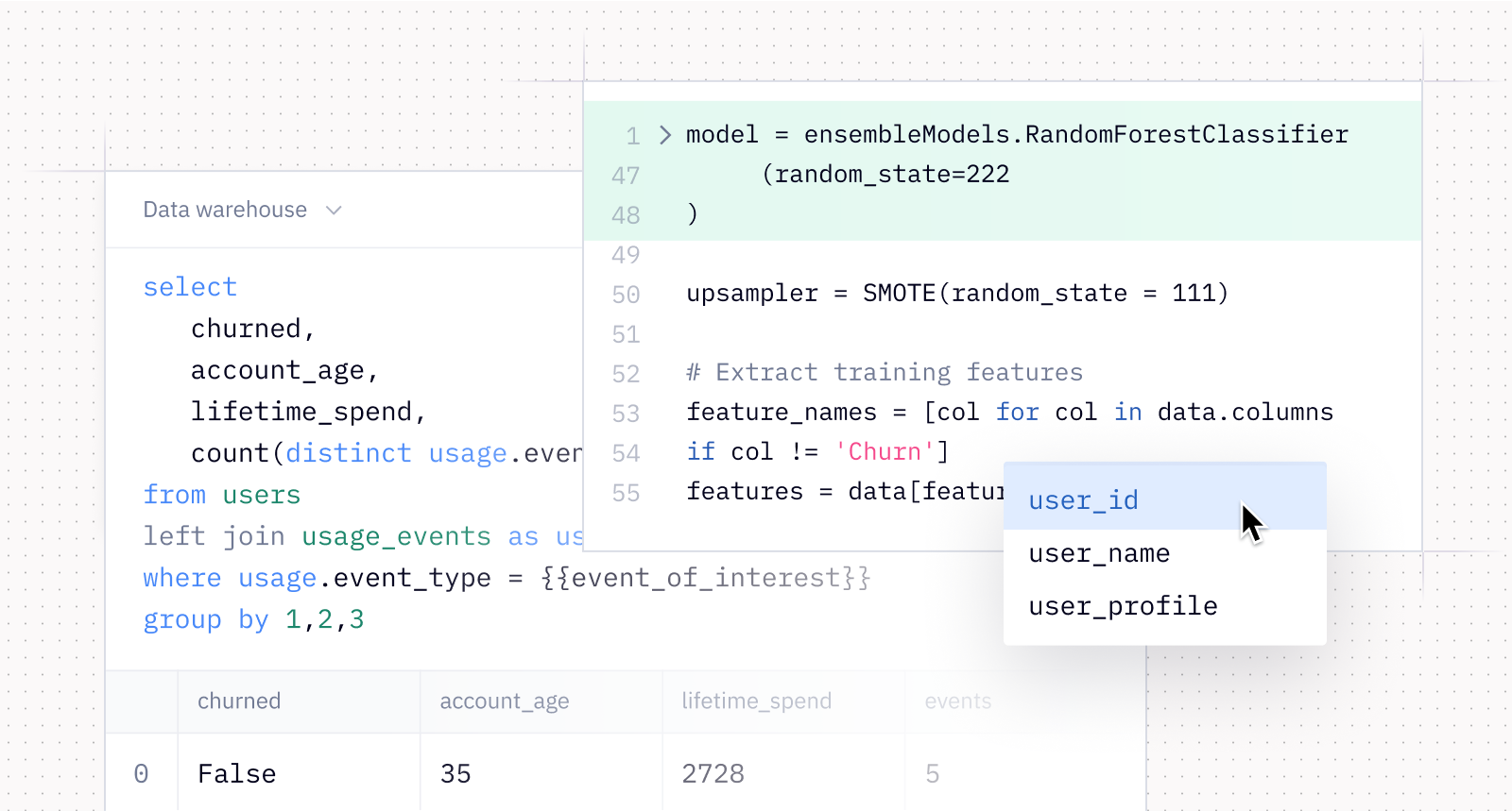 Using SQL & Python in Hex