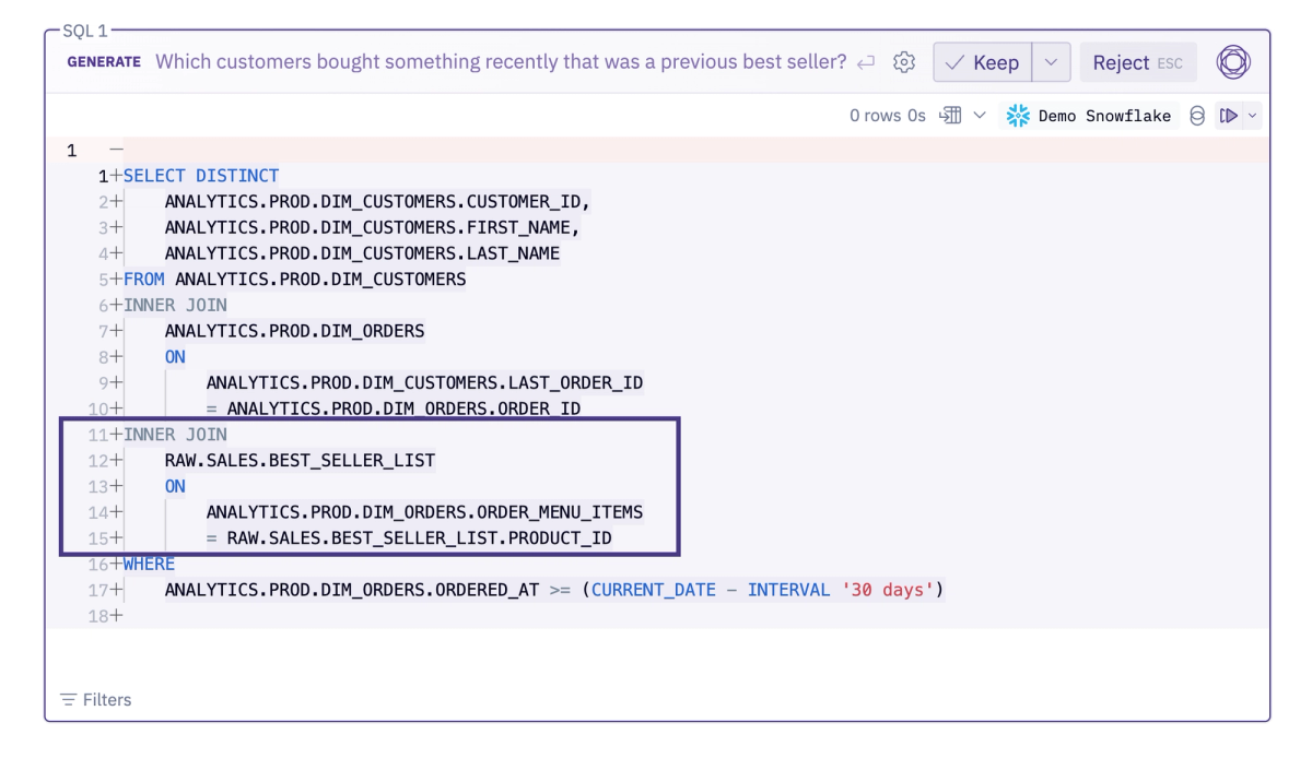This query looks good, but fails due to joining in a seemingly correct but actually outdated table.