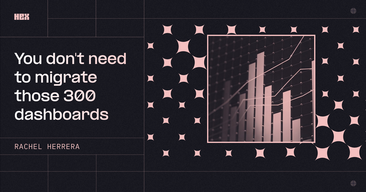 You don't need to migrate those 300 dashboards