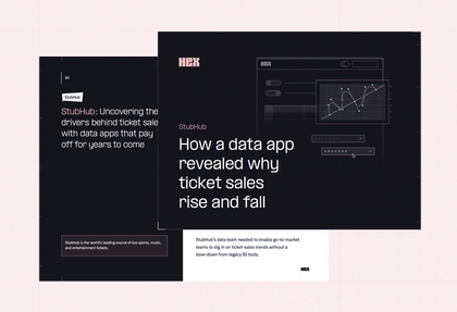 StubHub: How a data app revealed why ticket sales rise and fall