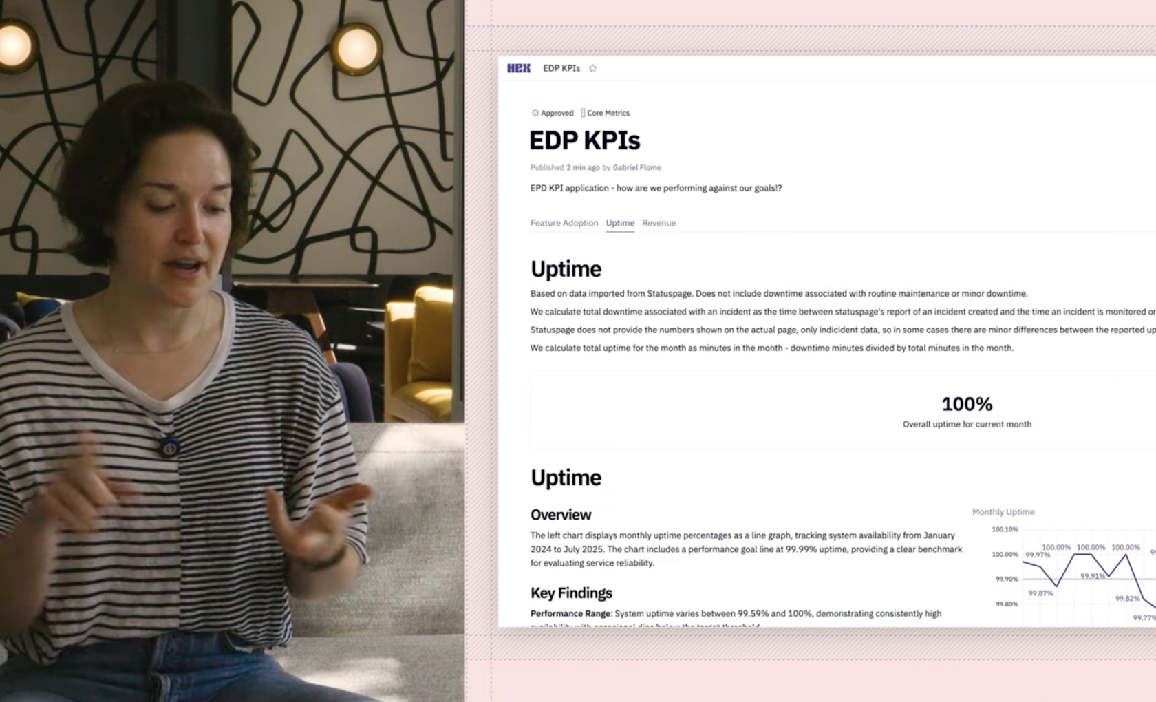 Building proactive product KPI updates