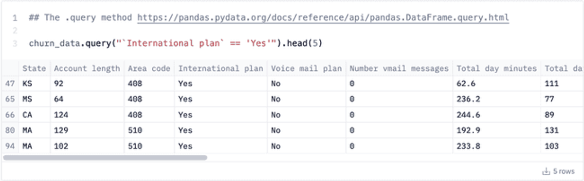 pandas-query