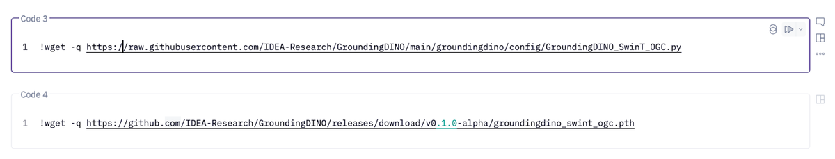 GroundingDINO configuration and checkpoint