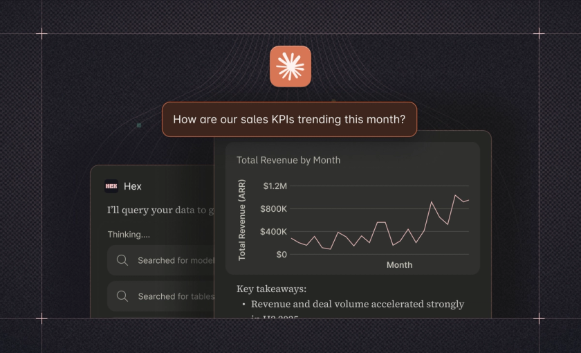 New in the Hex Claude Connector: Interactive charts, tables, and thinking steps