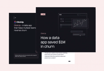 ClickUp: How a data app saved $1M in churn