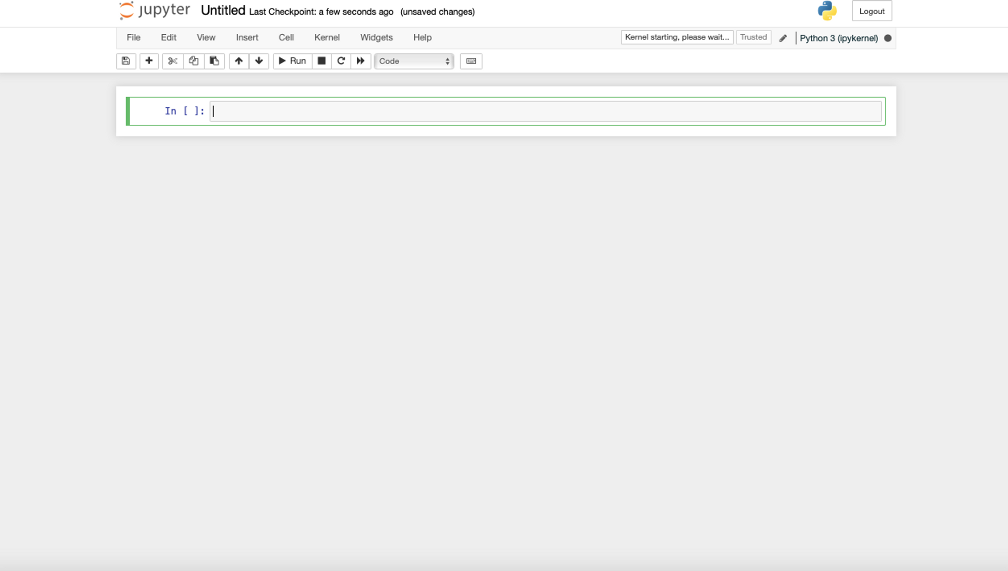 Work on a New Notebook