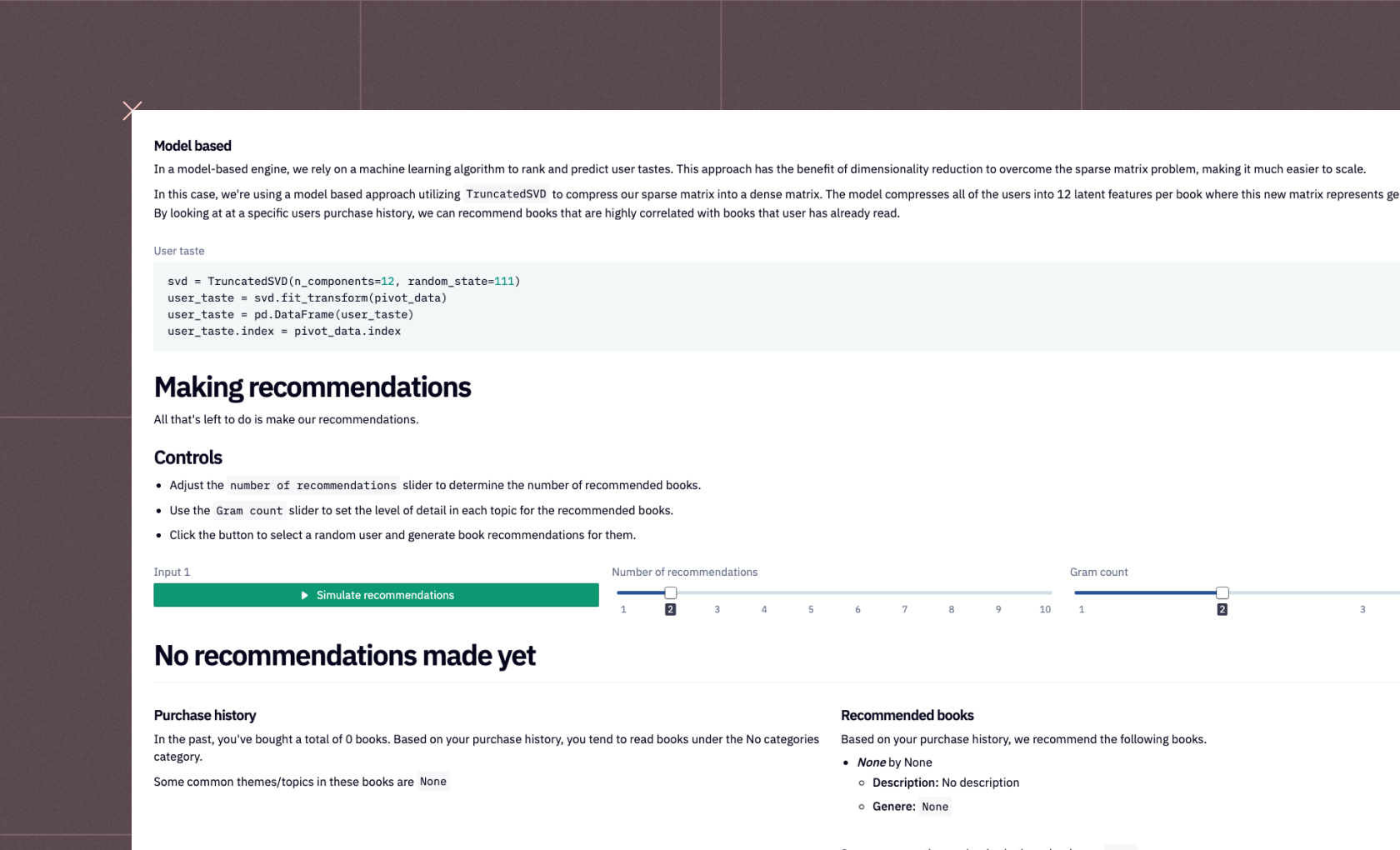 Collaborative filtering