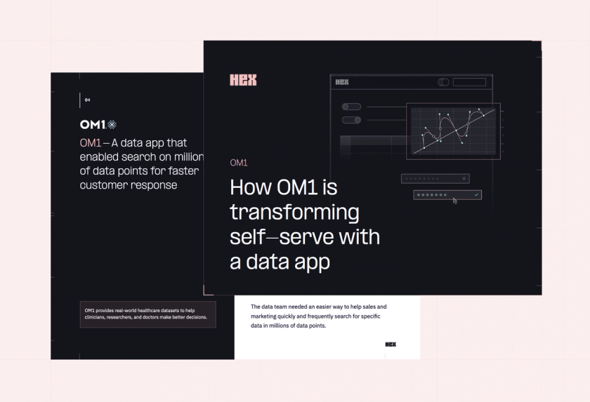 How OM1 is transforming self-serve with a data app
