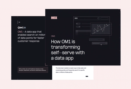 How OM1 is transforming self-serve with a data app