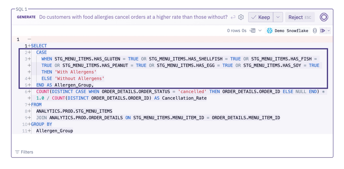 This query runs, but uses a sub-optimal staging table that might not have all the necessary data.