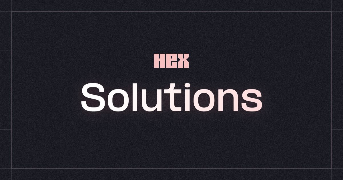 Analytics Solutions for Product, Sales, and Data Teams | Hex