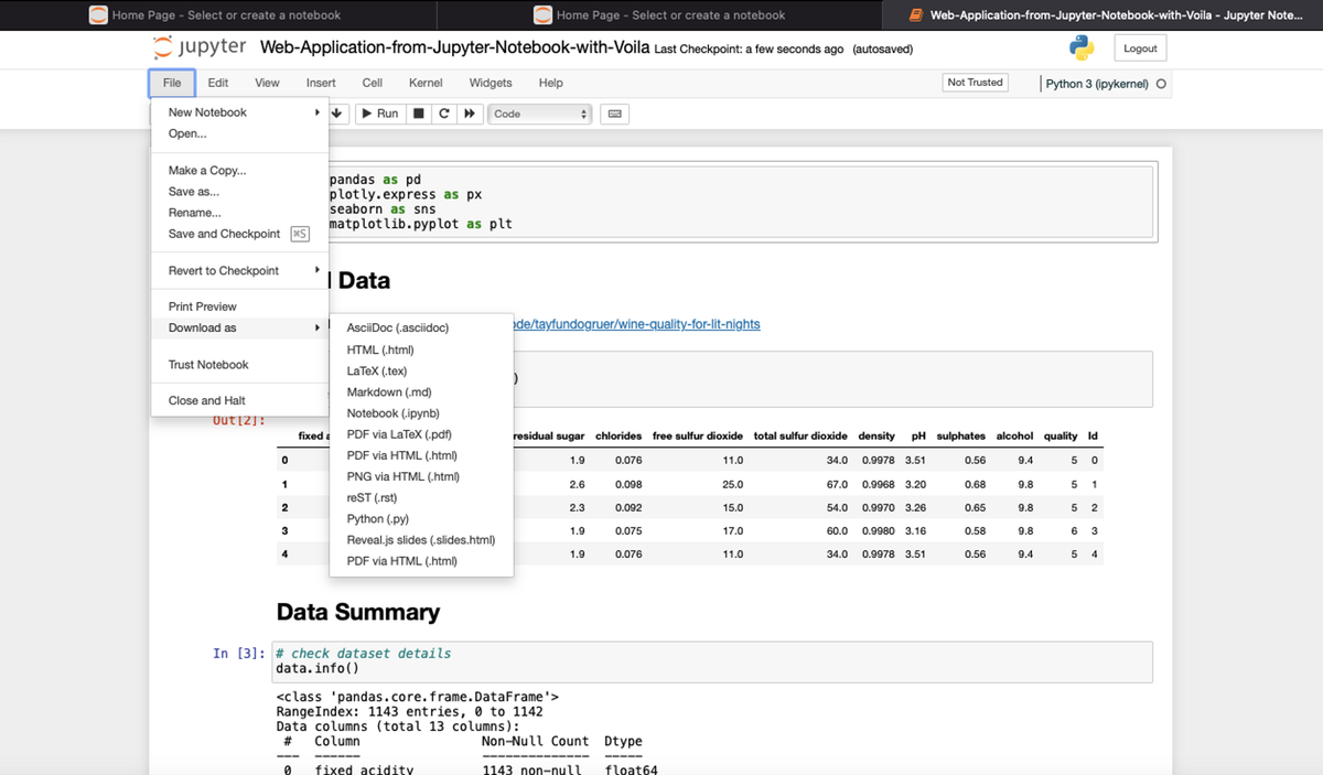 Download static files from Jupyter