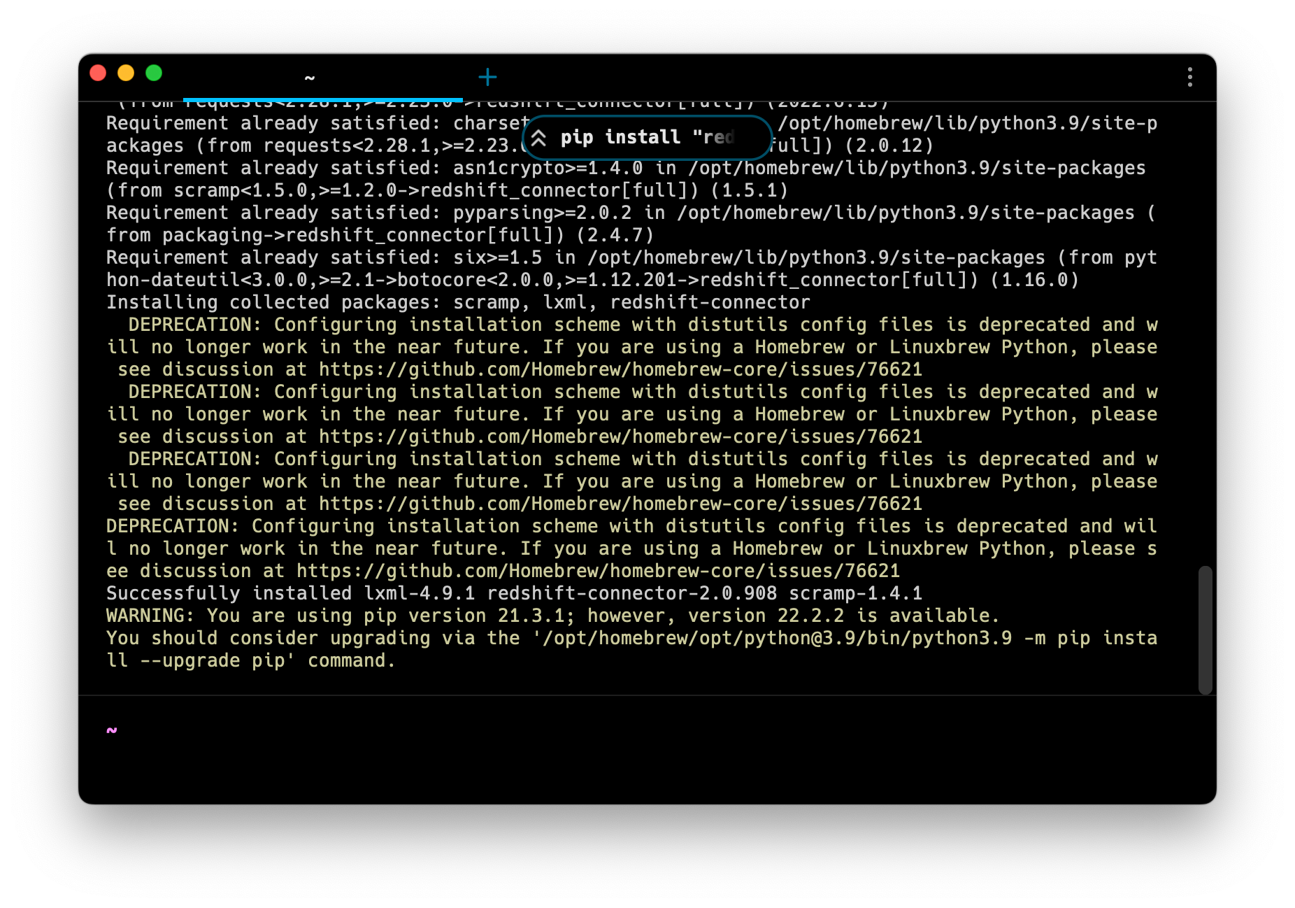 All these WARNINGS and DEPRECATIONS are totally fine