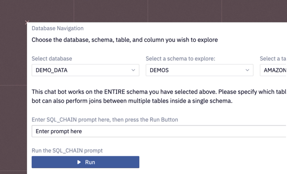 Text to SQL Chatbot