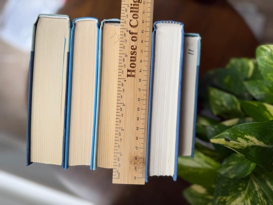 Curated collection of soft blue, aqua, seafoam, and muted coastal-toned books.