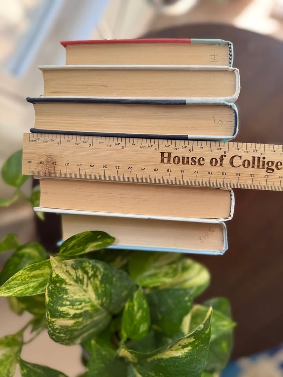 Curated collection of soft blue, aqua, seafoam, and muted coastal-toned books.
