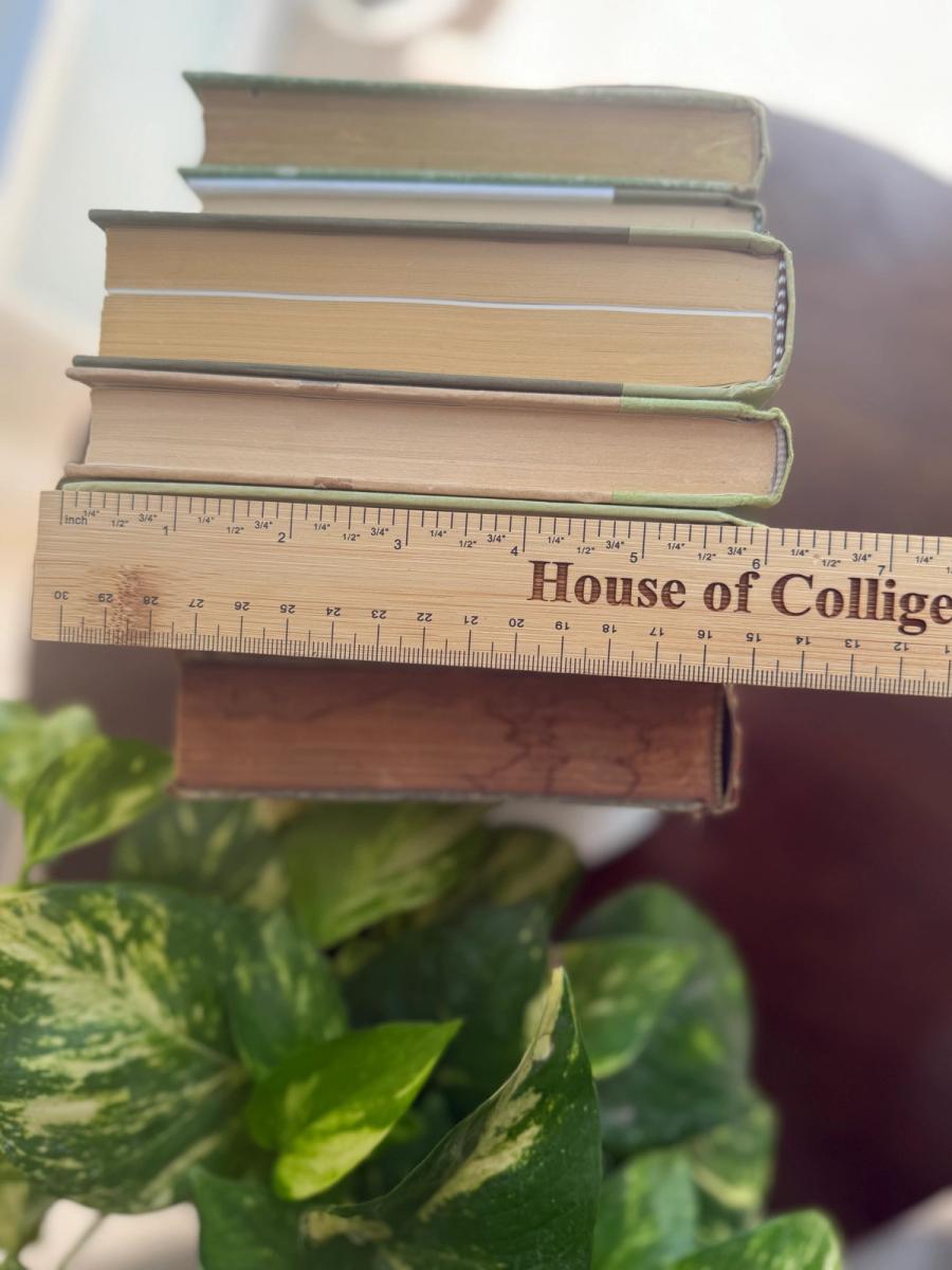 Curated collection of green books ranging from soft sage and olive to deeper botanical tones.