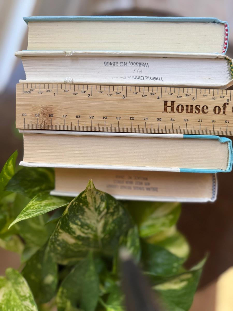 Curated collection of soft blue, aqua, seafoam, and muted coastal-toned books.