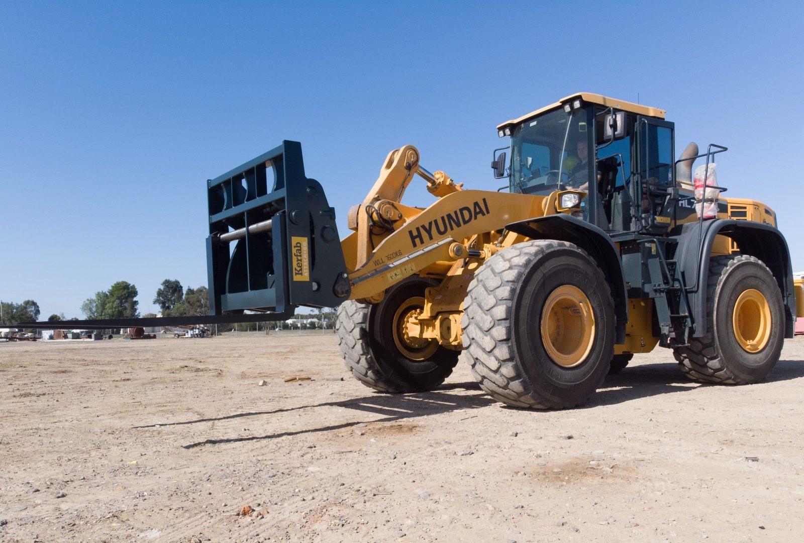 Pallet Fork Attachment for Wheel Loaders