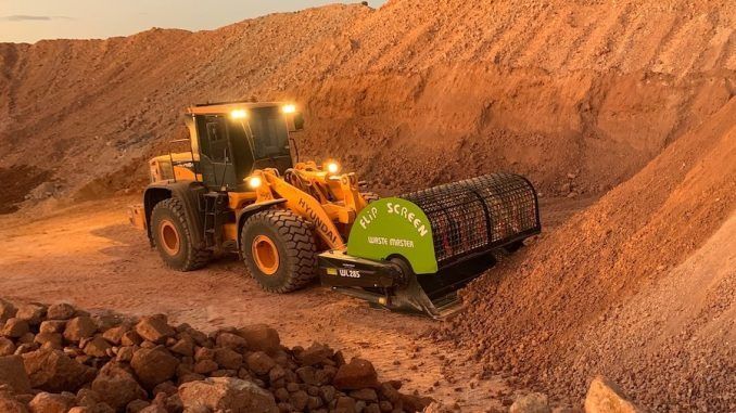screening bucket for wheel loader