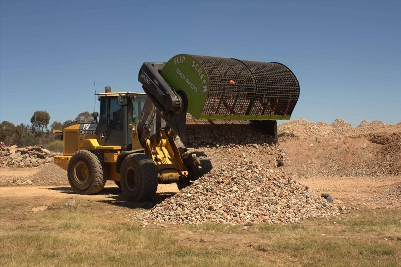 screening bucket for wheel loade