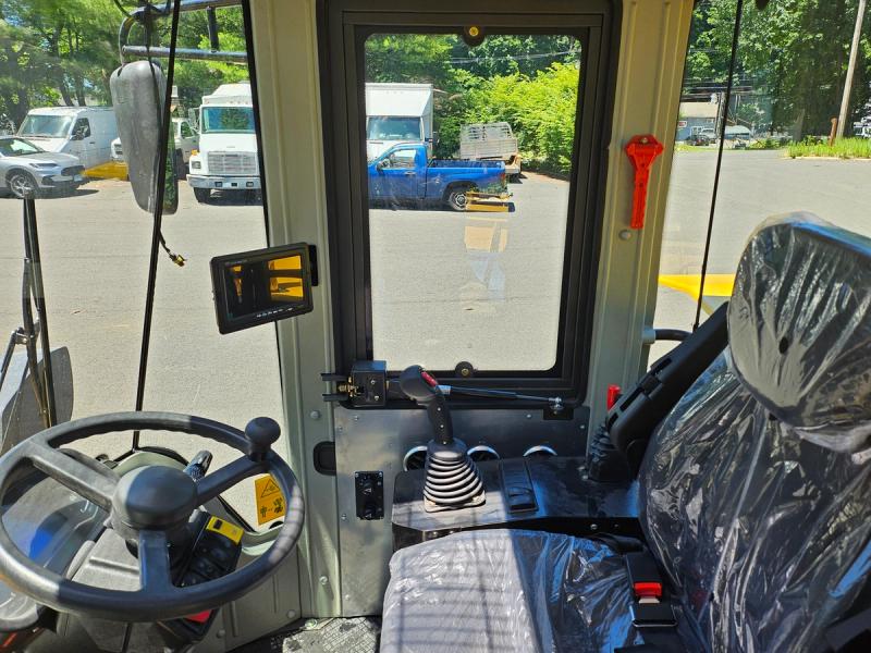 Joystick controls in a cabin