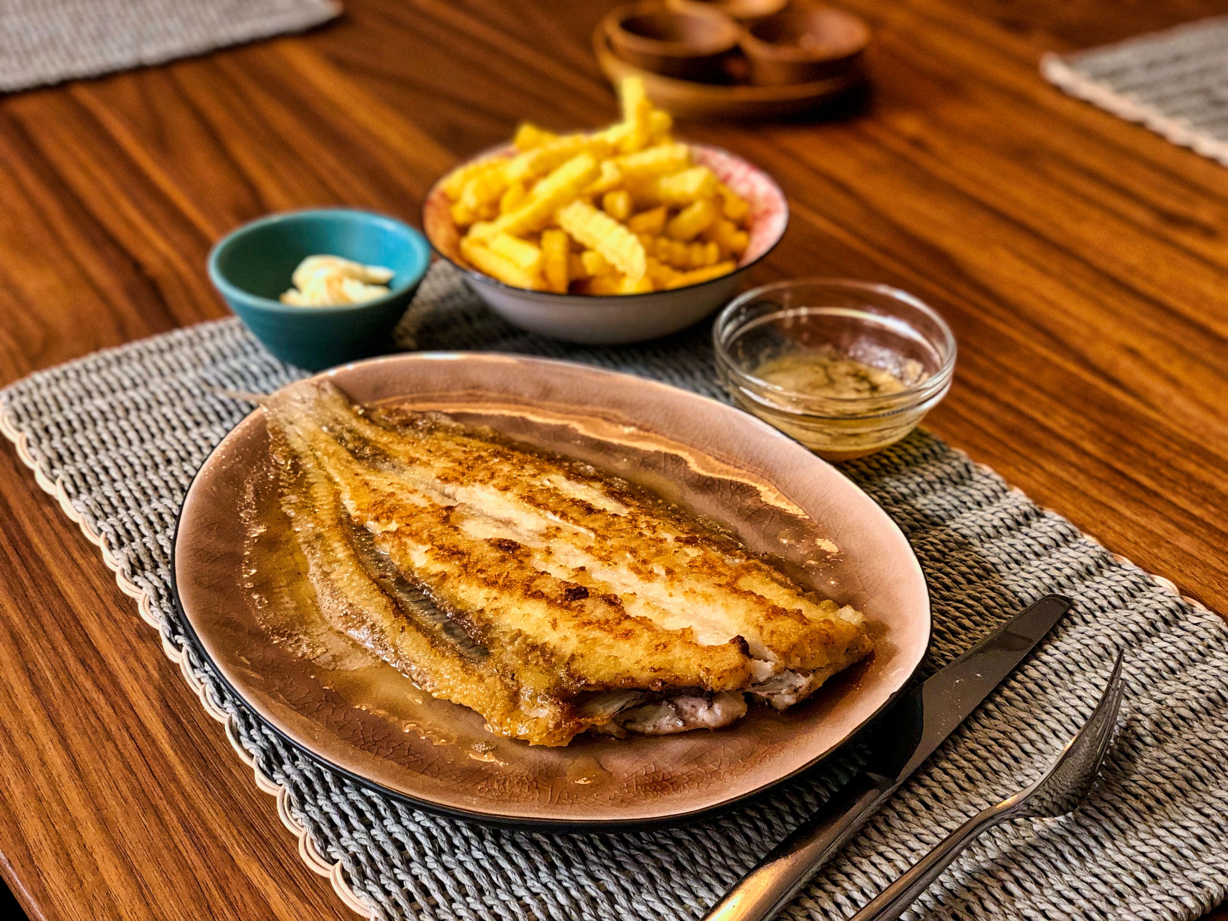 Petrale sole with fries