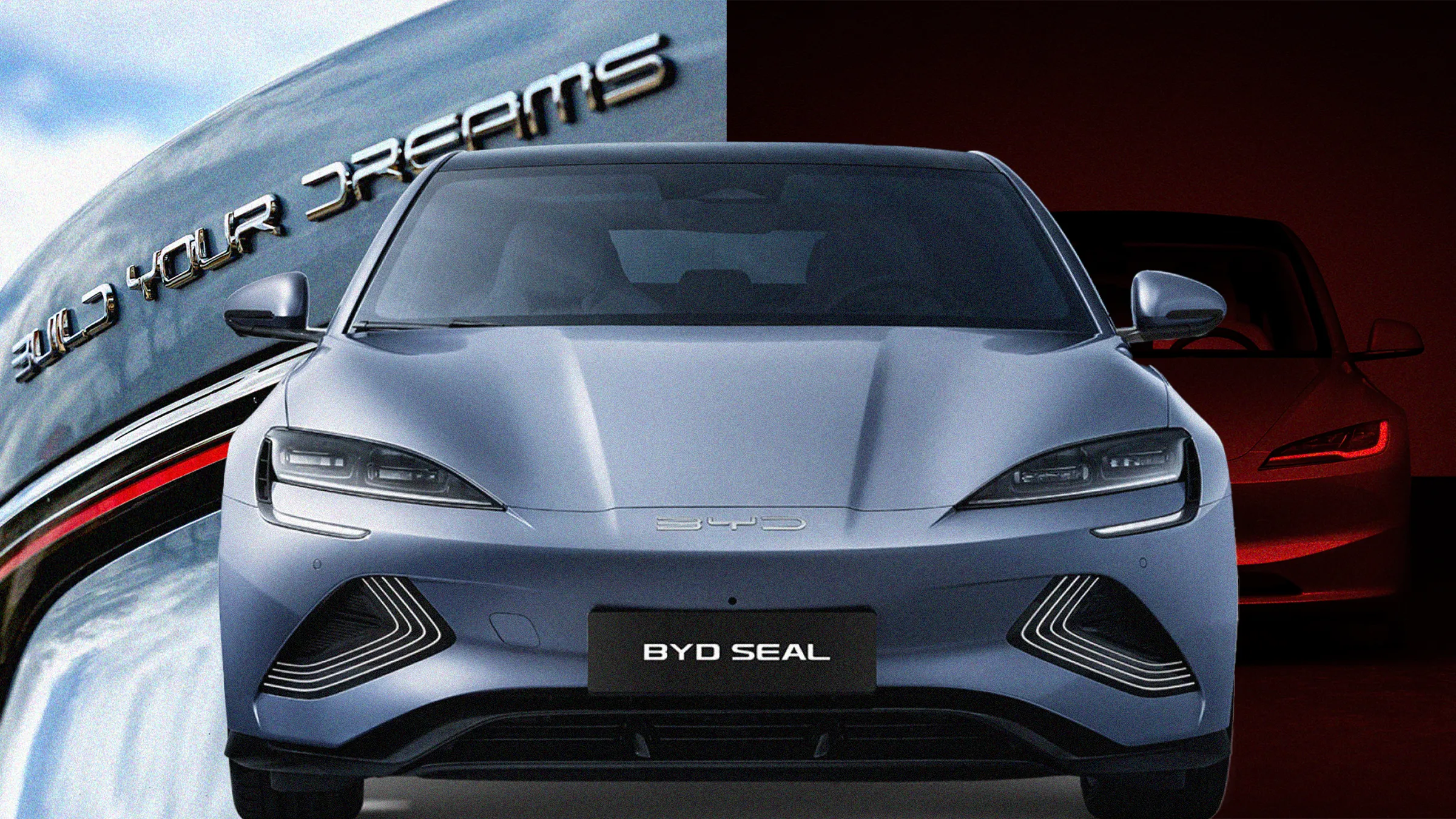 Eksterior depan BYD Seal dengan desain Ocean Aesthetics
