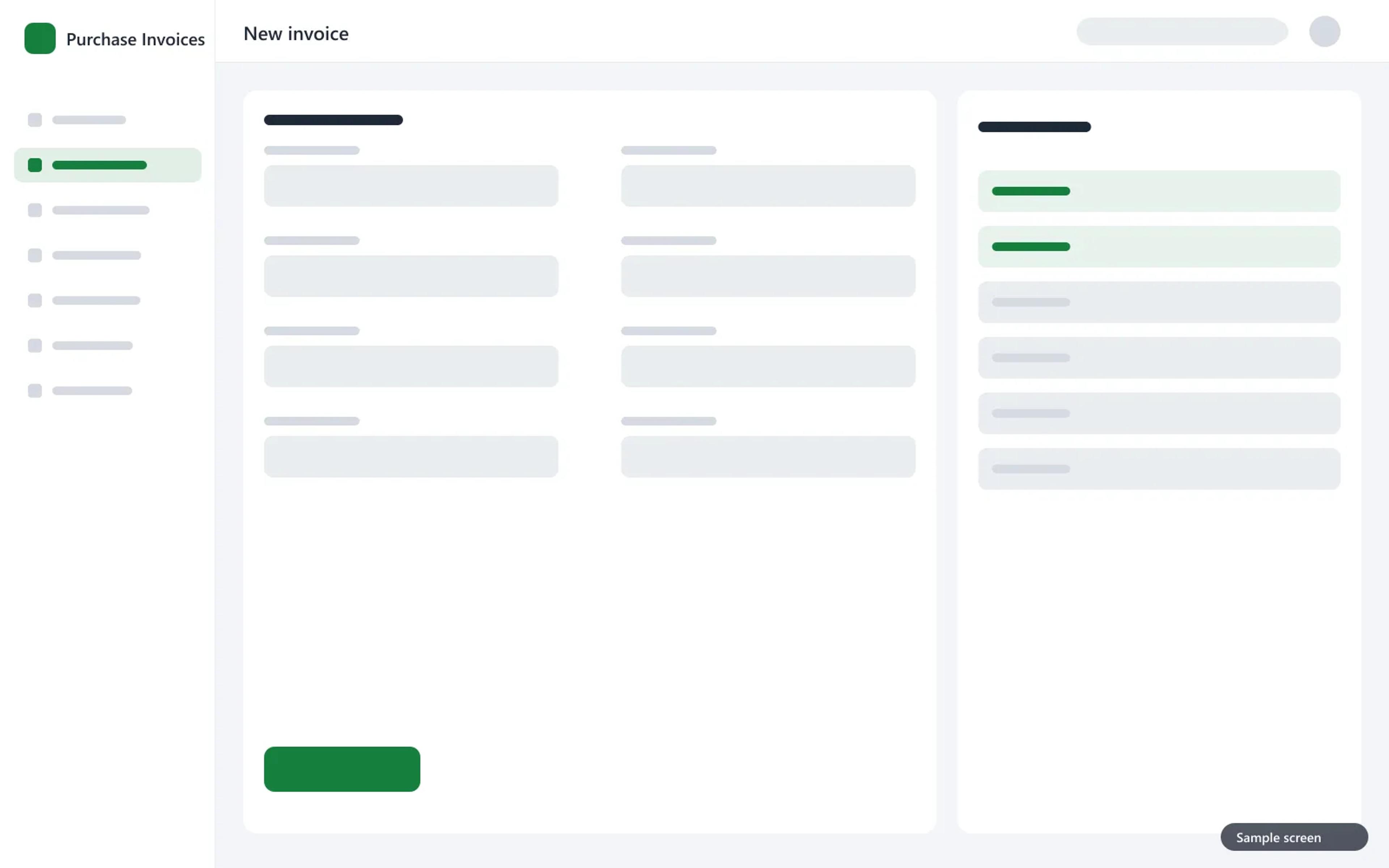 New invoice: pick the supplier by VAT number and the VAT is calculated automatically