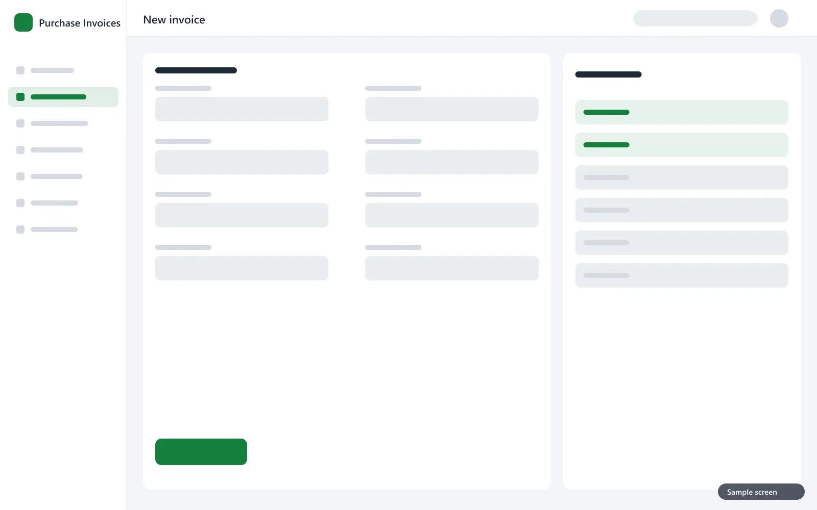 New invoice: pick the supplier by VAT number and the VAT is calculated automatically