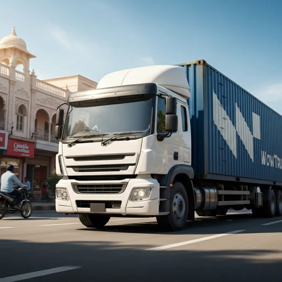 Road freight network connecting regions