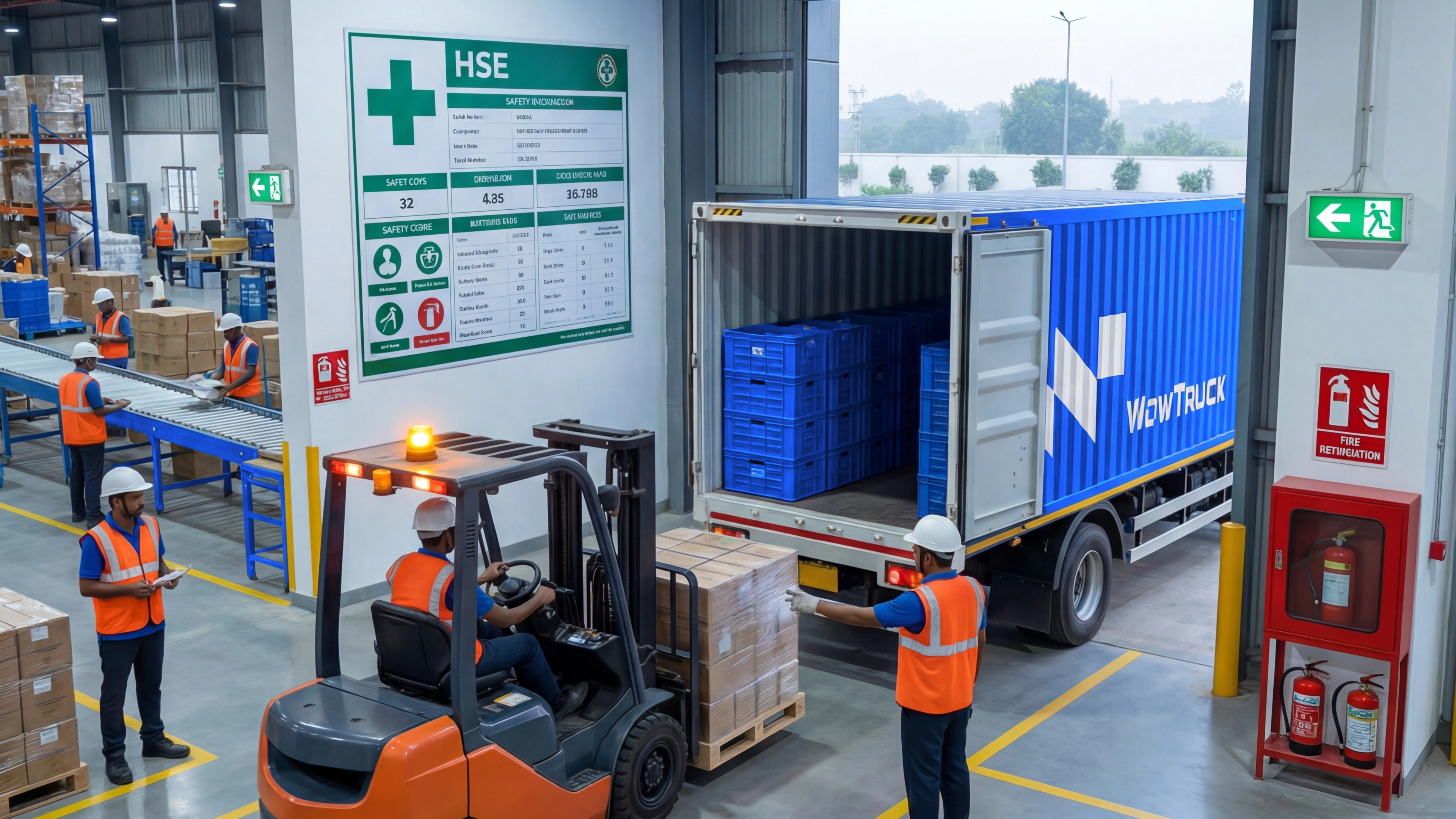 Modern automated warehouse fulfillment center