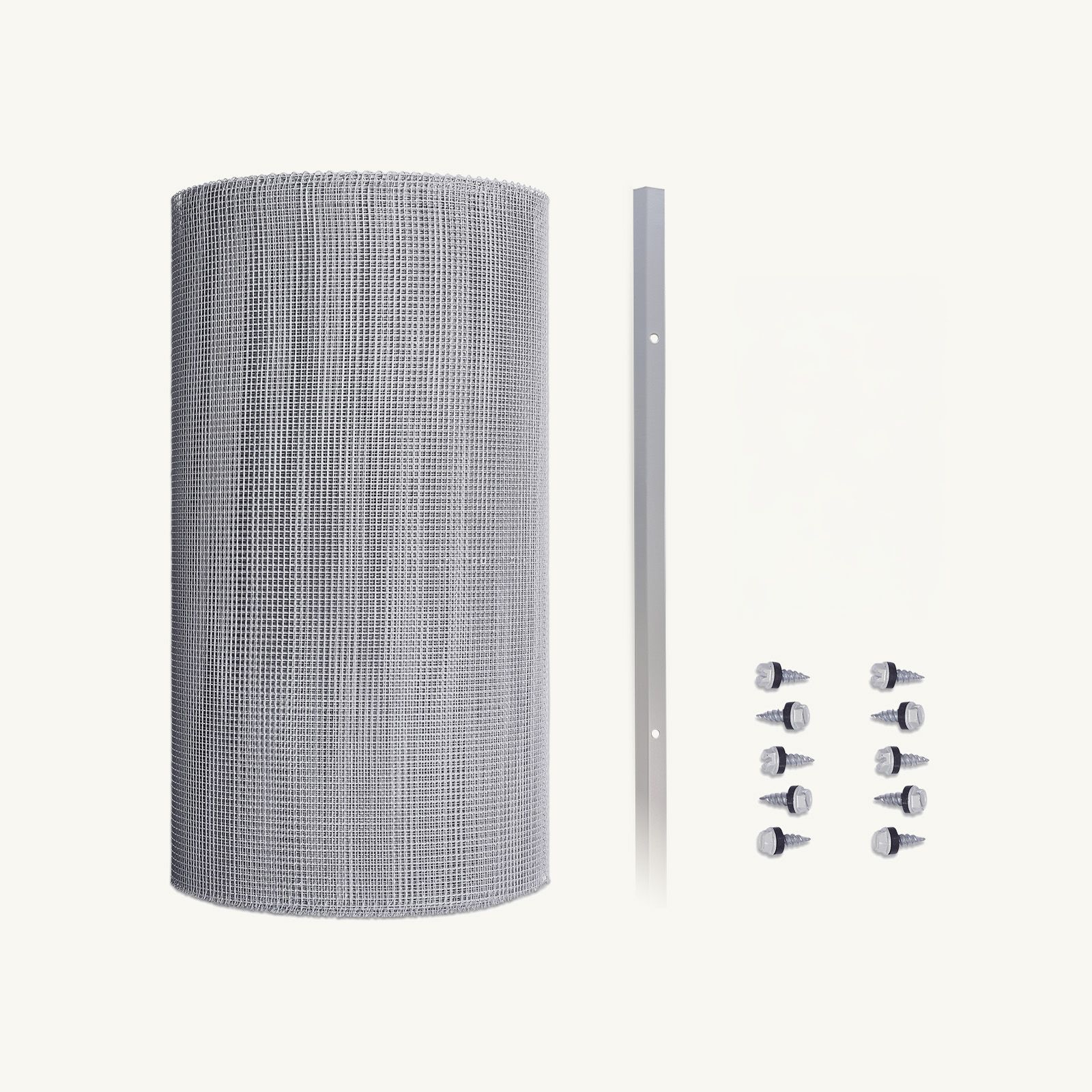 4mm Steel (Eaves Gutter Kit) Klip-Lok, Roof-Side Screws Only, No Saddles, Screw-Down Flat Gutter Trim, 450mm - 1