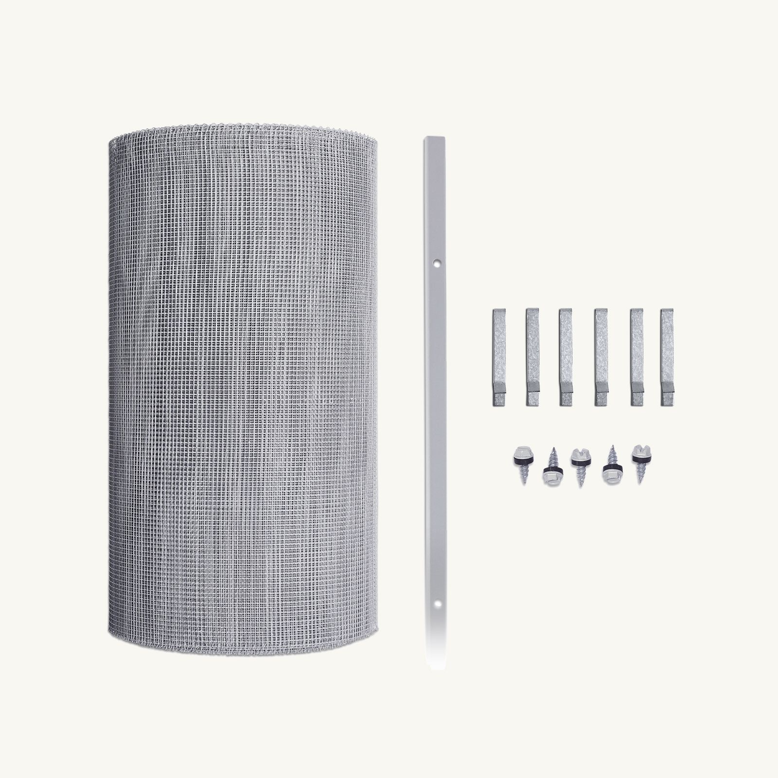 4mm Steel (Eaves Gutter Kit) Tile Clips, Screw-Down Standard Gutter Trim, 600mm - 1
