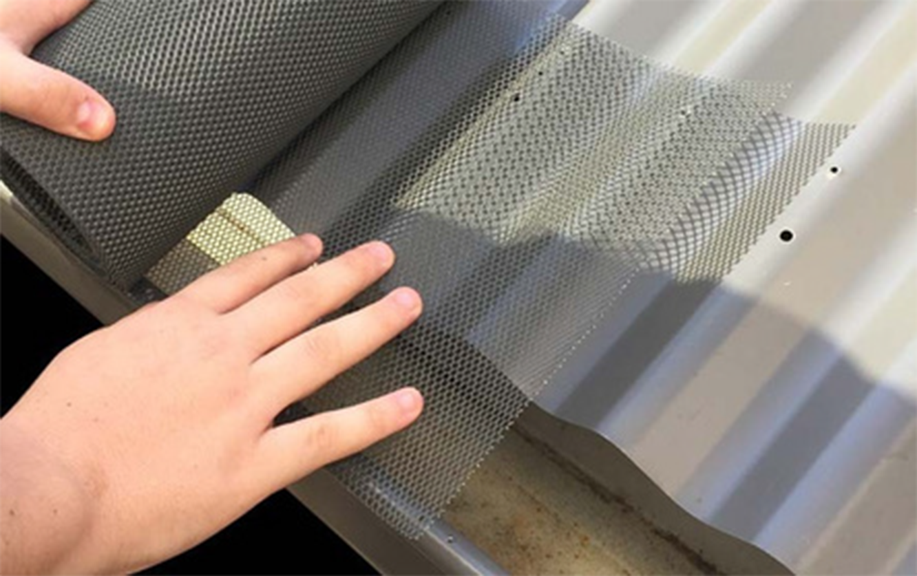 Position the mesh