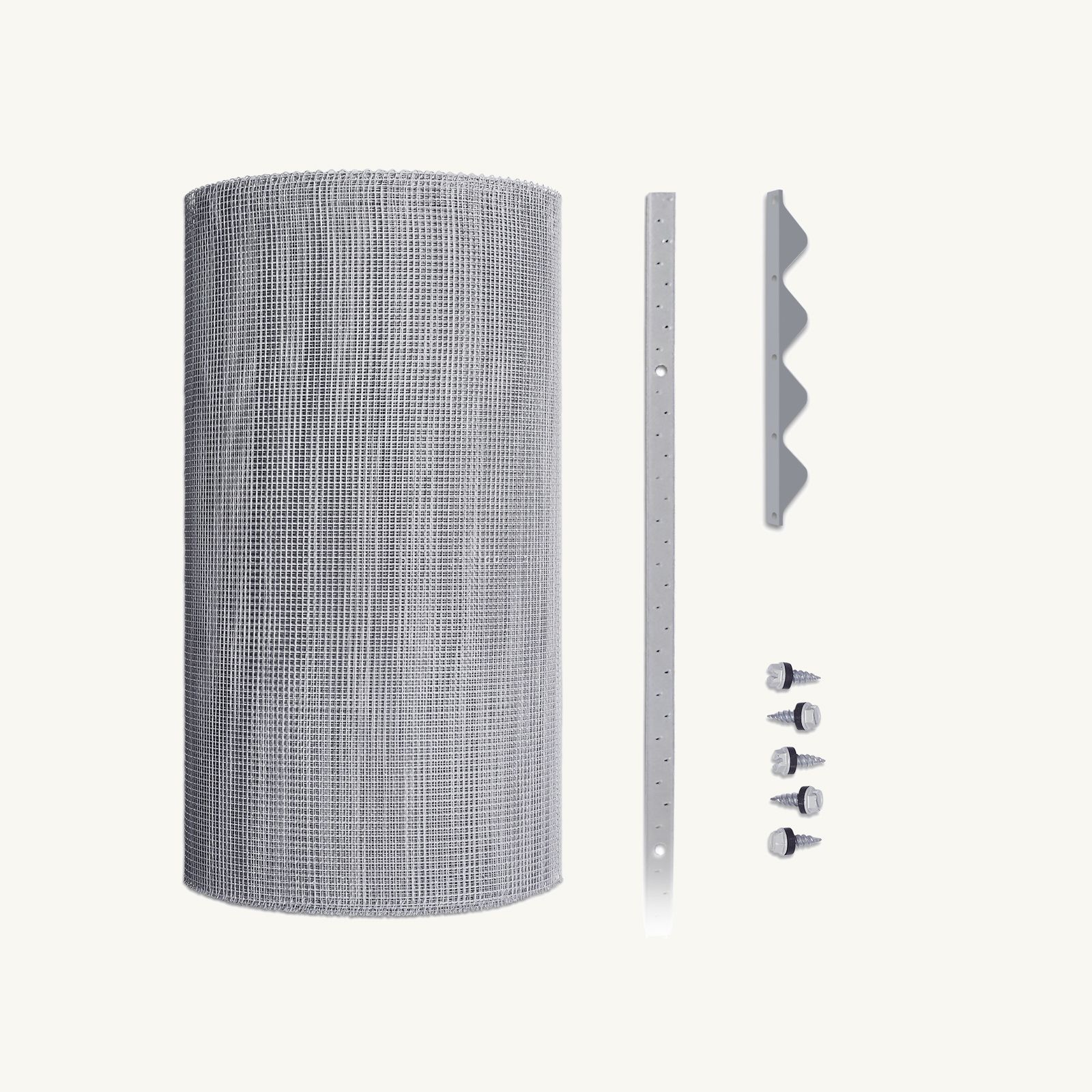 4mm Steel (Eaves Gutter Kit) Screw-Down Bullnose Profile, Screw-Down Multi-Lock Trim, 450mm - 1