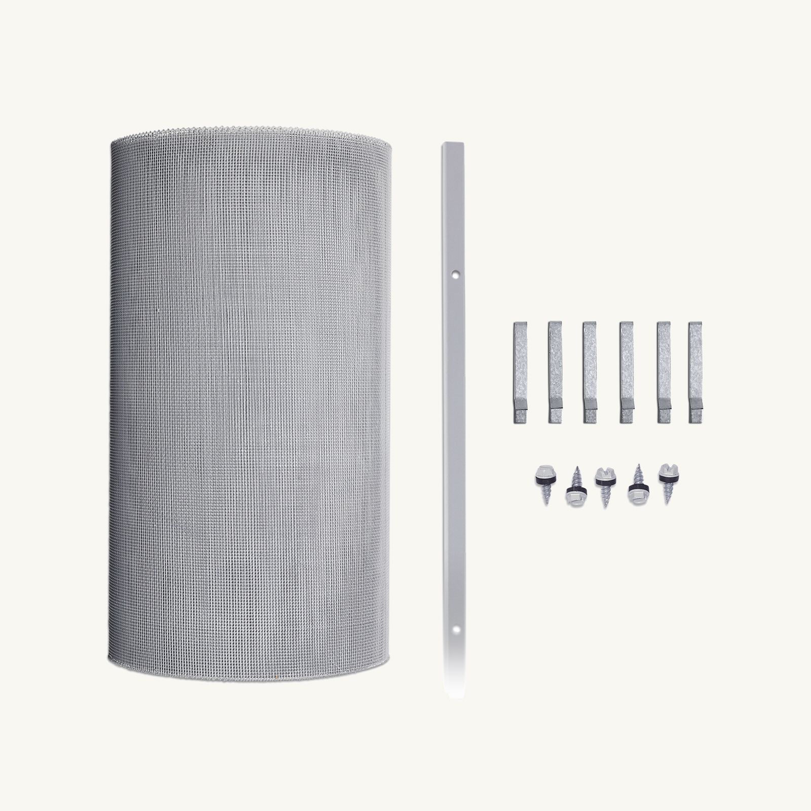 2mm Steel (Eaves Gutter Kit) Tile Clips, Screw-Down Standard Gutter Trim, 450mm - 1