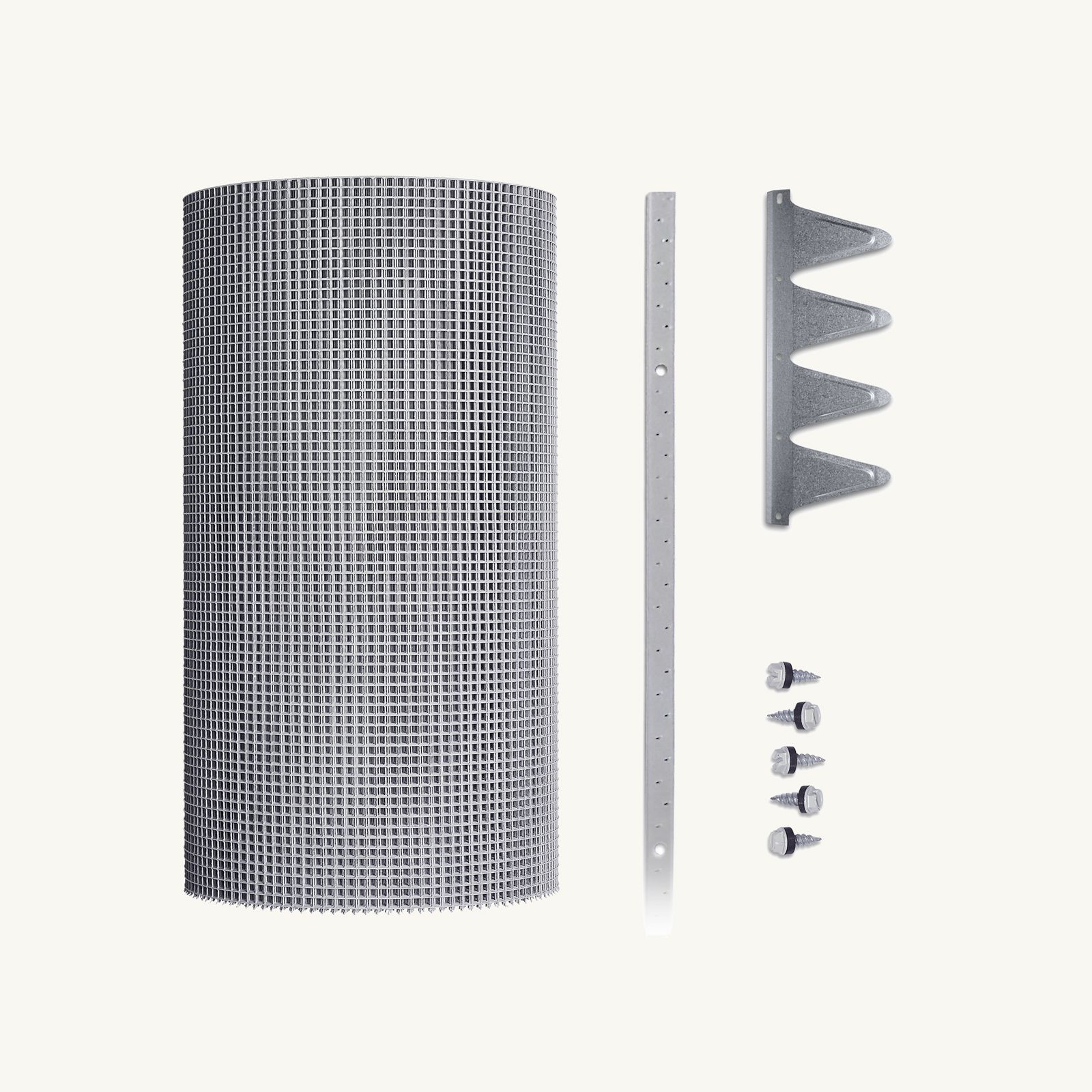 5.4mm Steel (Eaves Gutter Kit) Screw-Down Corrugated Profile, Screw-Down Multi-Lock Trim, 450mm - 1