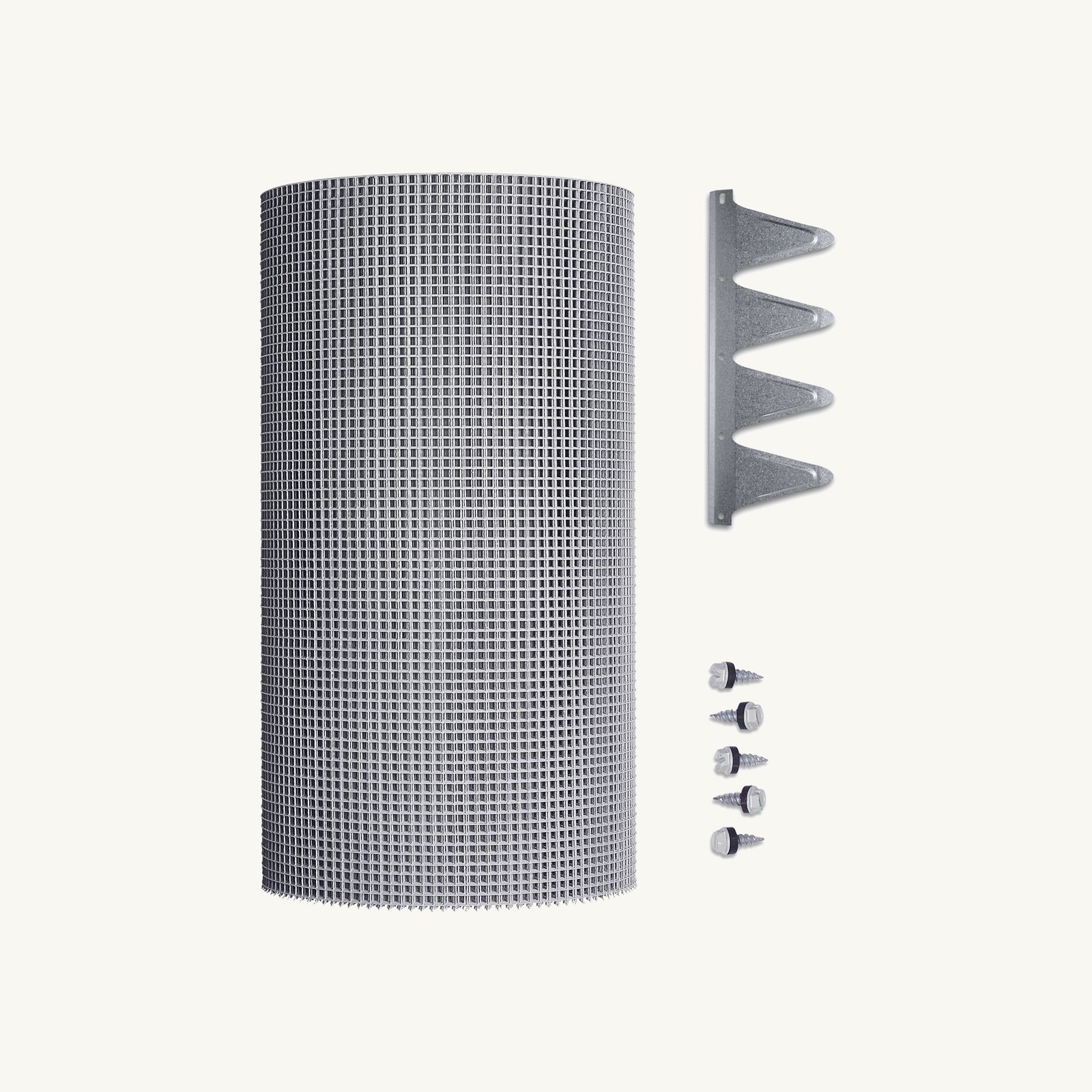 5.4mm Steel (Eaves Gutter Kit) Screw-Down Corrugated Profile, No Trim, 300mm - 1